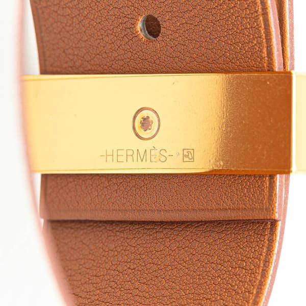 Pre-owned Hermès Bicolor Epsom Reversible Illusion Bracelet MM White
