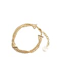 Miniatyrbilde 2 av 6: Pre-owned Louis Vuitton Gold Plated Brasserie Essential V Bracelet Gold