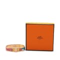 Pikkukuva 6 / 6: Pre-owned Hermès Narrow Enamel Hinge Bracelet GM Red