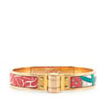 Pikkukuva 1 / 6: Pre-owned Hermès Narrow Enamel Hinge Bracelet GM Red