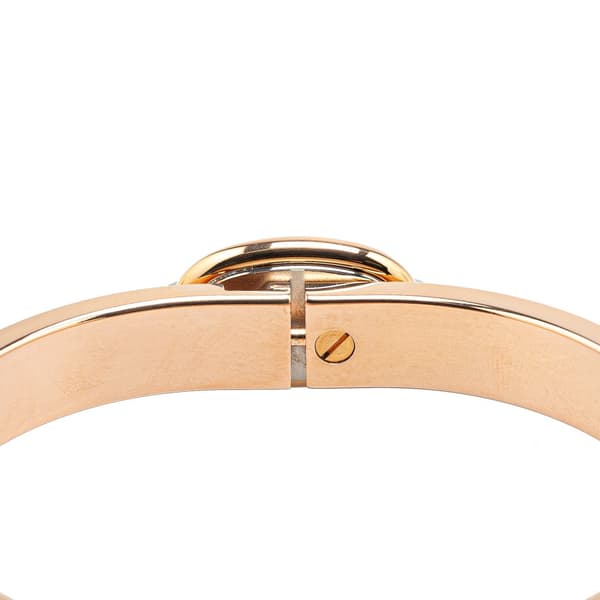 Pre-owned Hermès Mini Enamel Clic Chaine d'Ancre Bracelet Yellow