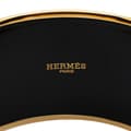 Miniatyrbilde 4 av 6: Pre-owned Hermès Extra Wide Brandebourgs Enamel Bangle 70 Brown