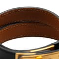 Miniatyrbild 4 av 7: Pre-owned Hermès Box Calf Kelly Double Tour Bracelet Black