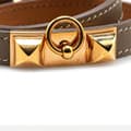 Pikkukuva 7 / 7: Pre-owned Hermès Epsom Rivale Double Tour Bracelet Brown