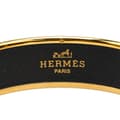 Pikkukuva 4 / 5: Pre-owned Hermès Wide Horse Enamel Bangle 62 Black