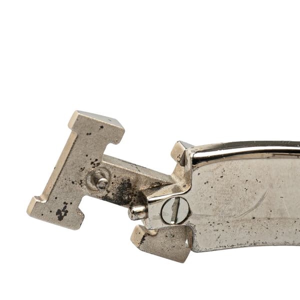 Pre-owned Hermès Narrow Enamel Clic H Bracelet PM Black