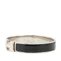 Miniatyrbillede 2 af 5: Pre-owned Hermès Narrow Enamel Clic H Bracelet PM Black