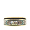 Pikkukuva 3 / 5: Pre-owned Hermès Wide Bird Feather Enamel Bangle 65 Green