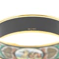 Pikkukuva 5 / 5: Pre-owned Hermès Wide Bird Feather Enamel Bangle 65 Green