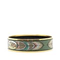 Pikkukuva 2 / 5: Pre-owned Hermès Wide Bird Feather Enamel Bangle 65 Green