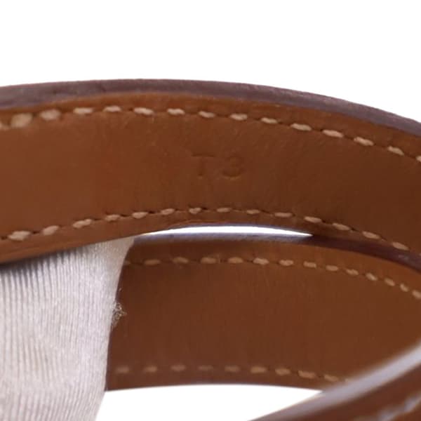 Pre-owned Hermès Swift O Kelly Double Tour Bracelet Brown