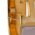 Miniatyrbild 5 av 6: Pre-owned Hermès Wide Enamel Clic Clac H Bracelet PM Purple