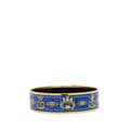 Miniatyrbilde 3 av 6: Pre-owned Hermès Wide Printed Enamel Bangle 65 Blue