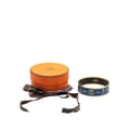 Miniatyrbilde 6 av 6: Pre-owned Hermès Wide Printed Enamel Bangle 65 Blue
