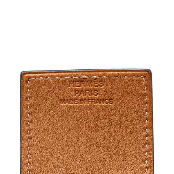 Pre-owned Hermès Epsom Manchette Drag Bracelet Red