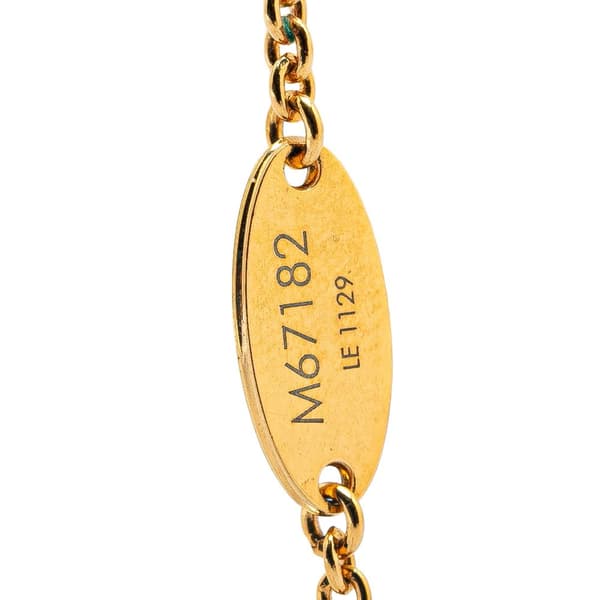 Pre-owned Louis Vuitton Gold Plated LV and Me Letter Y Charm Bracelet Gold