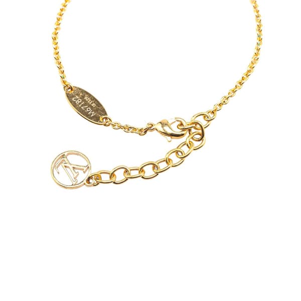 Pre-owned Louis Vuitton Gold Plated LV and Me Letter Y Charm Bracelet Gold