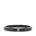 Miniatyrbild 1 av 5: Pre-owned Chanel Resin CC Crystal Bangle Black