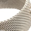 Miniatyrbild 6 av 7: Pre-owned Chanel Silver CC Metal Mesh Bracelet Silver