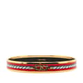 Miniatyrbilde 3 av 5: Pre-owned Hermès Narrow Cordages Enamel Bangle 70 Red