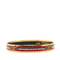 Miniatyrbilde 2 av 5: Pre-owned Hermès Narrow Cordages Enamel Bangle 70 Red