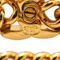 Miniatyrbilde 4 av 5: Pre-owned Chanel Gold Plated Interlocking CC Chain Bracelet Gold