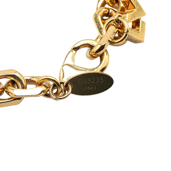 Pre-owned Louis Vuitton Gold Plated Hide and Seek Bracelet Gold