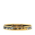Miniatyrbild 1 av 5: Pre-owned Hermès Narrow Printed Enamel Bangle 65 Gold