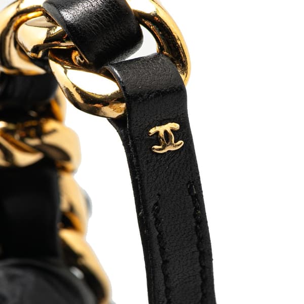 Pre-owned Chanel Gold Plated Leather Woven  Bracelet Gold