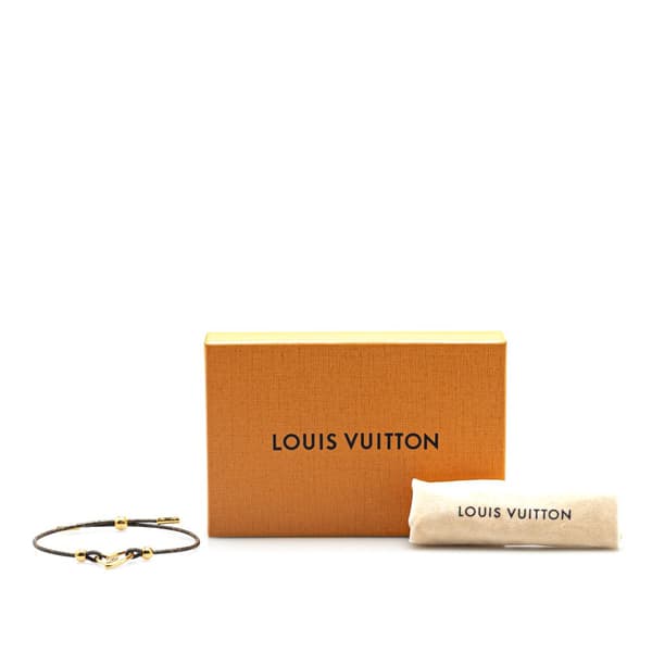Pre-owned Louis Vuitton Monogram Fall In Love Adjustable Bracelet Brown