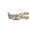 Pikkukuva 4 / 7: Pre-owned Chanel Gold Plated CC Rhinestones Chain Bracelet Gold