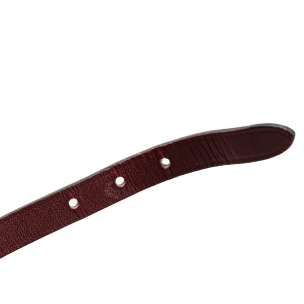 Pre-owned Hermès Leather Behapi Triple Tour Bracelet Red