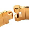Miniatyrbild 6 av 7: Pre-owned Hermès Wide Printed Enamel Coup de Fouet Au Bloc Hinged Bracelet PM White