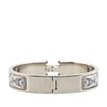 Miniatyrbild 3 av 8: Pre-owned Hermès Narrow Enamel Grand Apparat Remix Clic H Bracelet PM White