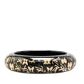 Miniatyrbilde 3 av 4: Pre-owned Louis Vuitton Wide Monogram Resin Inclusion Bangle Black