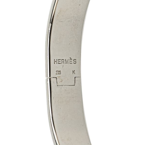 Pre-owned Hermès Narrow Enamel Clic H Bracelet PM Black