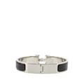 Miniatyrbild 3 av 6: Pre-owned Hermès Narrow Enamel Clic Clac H Bracelet PM Black