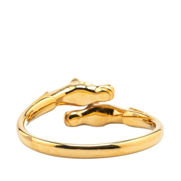 Pre-owned Hermès Gold Plated Cheval Double Horse Bangle Gold