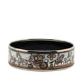 Miniatyrbild 3 av 6: Pre-owned Hermès Wide Carriage Enamel Bangle 65 White