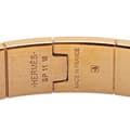 Pikkukuva 4 / 6: Pre-owned Hermès Narrow Enamel La Vie En Rouge Charniere Bracelet PM Orange