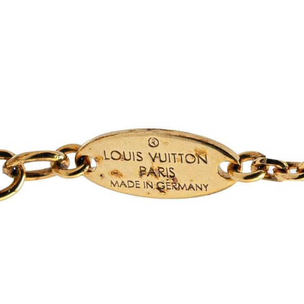 Pre-owned Louis Vuitton Gold Plated Monogram Blooming Supple Bracelet Gold