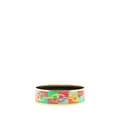 Miniatyrbild 3 av 5: Pre-owned Hermès Wide Enamel Optique Chaine d'Ancre Bangle 65 Multi