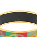 Miniatyrbild 5 av 5: Pre-owned Hermès Wide Enamel Optique Chaine d'Ancre Bangle 65 Multi