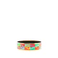Miniatyrbild 2 av 5: Pre-owned Hermès Wide Enamel Optique Chaine d'Ancre Bangle 65 Multi
