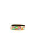 Miniatyrbild 1 av 5: Pre-owned Hermès Wide Enamel Optique Chaine d'Ancre Bangle 65 Multi