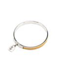 Miniatyrbild 4 av 7: Pre-owned Hermès Leather Kelly Cadena Lock Bangle Bracelet Yellow