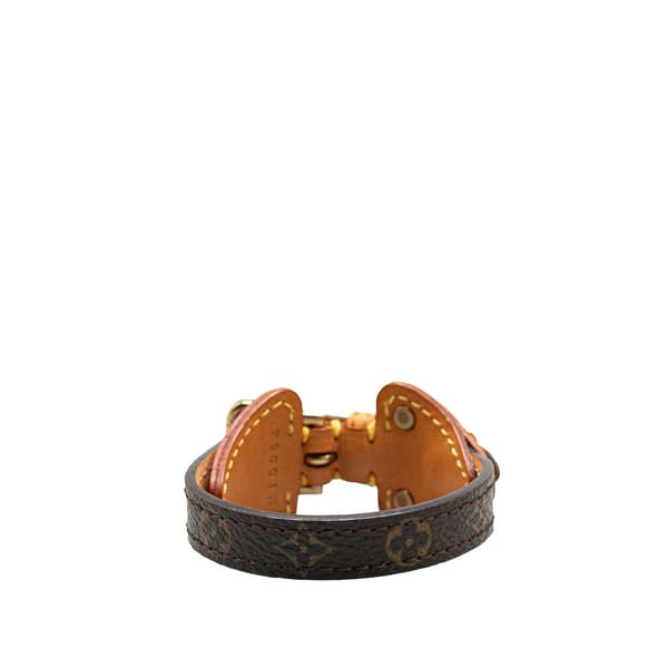Pre-owned Louis Vuitton Monogram Theda Bracelet Brown