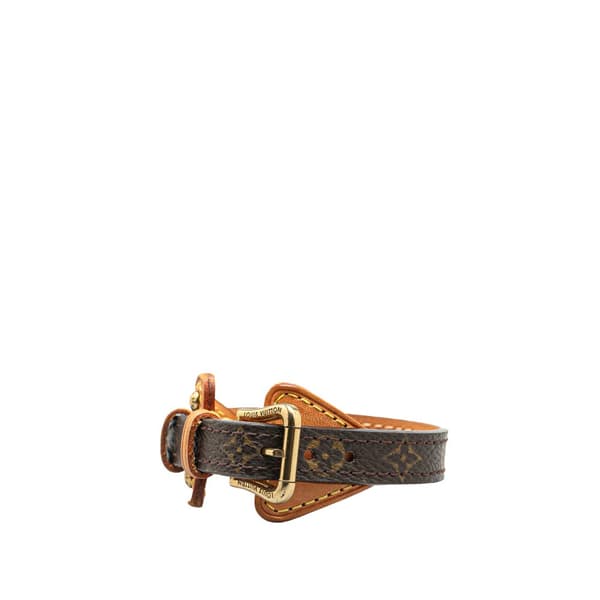 Pre-owned Louis Vuitton Monogram Theda Bracelet Brown