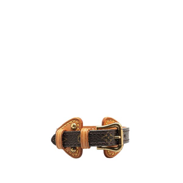 Pre-owned Louis Vuitton Monogram Theda Bracelet Brown