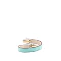 Miniatyrbild 3 av 4: Pre-owned Bvlgari Calfksin and Gold Plated Serpenti Forever Bracelet Blue